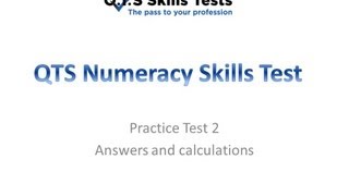 Numeracy Practice Test 2 [upl. by Enirehtahc]