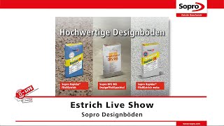 Hochwertige Designböden herstellen mit Sopro FließEstrichen [upl. by Airetal]