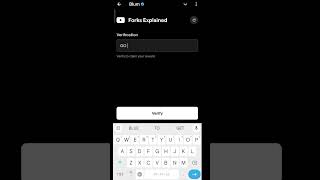 FORKS EXPLAINED BLUM CODE VERIFY blum airdrop wallet cruptocurrency [upl. by Carena]