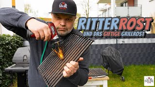 Grillrost richtig neu einbrennen  Rost oder Flugrost auf dem Gusseisernen Grillrost  DADs BBQ [upl. by Lewan611]