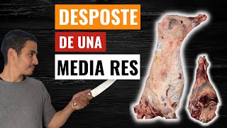 DESPOSTE de MEDIA RES Paso a paso  Carnicería [upl. by Noskcaj]