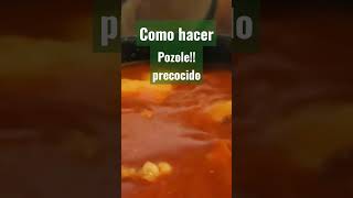 POZOLE PRECOCIDO recetafacil navidad [upl. by Leeland]