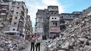 Aleppo Walking Through the Streets of Shareiya  Syria 2024 [upl. by Simon]