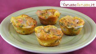 Egg muffin  I tutorial di Gnam Gnam [upl. by Fogarty]