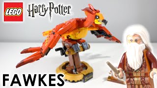 LEGO Harry Potter 2021 Fawkes Dumbledores Phoenix 76394 Review [upl. by Kemble15]