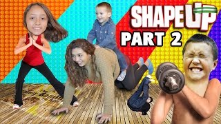 Shape Up pt 2 Mom Works Out FGTEEV Fitness Challenge Fun Xbox One Face Cam Gameplay [upl. by Ongun]