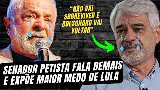 NÃO SABIA QUE ESTAVA GRAVANDO SENADOR petista FALA DEMAIS E EXPÕE MAIOR MEDO DO NINE quotnão sobrevive [upl. by Ahsienod]