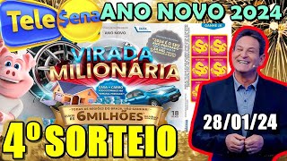 4° Sorteio Tele Sena ANO NOVO 💲280124 [upl. by Sito]