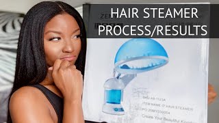 HOW TO STEAMING RELAXED HAIR No more Dry Brittle relaxed hair April Sunny [upl. by Fachan]