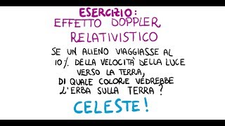 Effetto Doppler Relativistico Esercizio [upl. by Kcire]