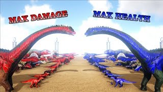 All Creatures max damage VS All Creatures max health  ARK Dinosaurs  Cantex [upl. by Bud]