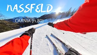 Nassfeld  CARNIA longest run  full slope number 80 4KultrastabilizedPOV [upl. by Ahsinav]