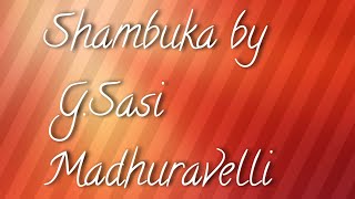 Shambuka by GSasi Madhuravelli summary in Malayalam [upl. by Bein]