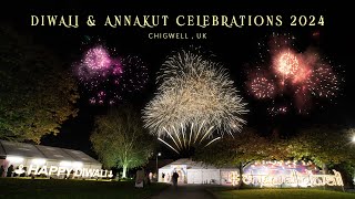 Chigwell UK – Diwali amp Annakut Celebrations 2024 [upl. by Alset174]