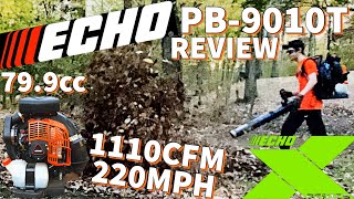 ECHO PB9010T Review Worlds STRONGEST Backpack Blower [upl. by Miarzim]