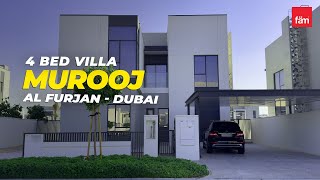 Stunning 4 Bed Villa in Murooj  Al Furjan  Dubai [upl. by Eelanna]