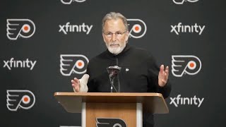 John Tortorella says what he thinks about his goalie without saying a word [upl. by Bach]