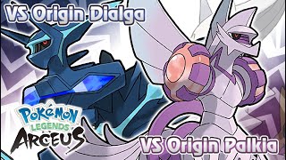 Pokémon Legends Arceus  Palkia amp Dialga Origin Form Battle Music HQ [upl. by Ennaus]