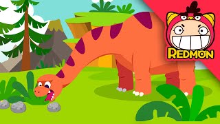 Apatosaurus  Dino Rescue Team  4K cartoon  REDMON [upl. by Nahk]