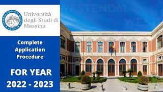 University of Messina Italy  International Admission 202223  Scholarships and Requirements [upl. by Astto]