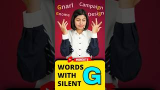 Letter with Silent quotGquot in English😱  Spoken English Words  Kanchan Vidya Connection shorts [upl. by Yecats]