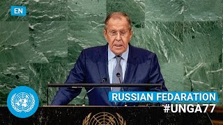 🇷🇺 Russian Federation  Minister for Foreign Affairs Addresses UN General Debate English  UNGA [upl. by Donielle280]