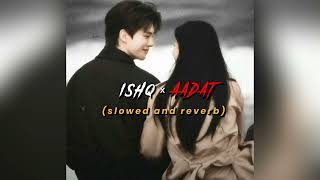 Ishq × Aadat slowed and reverb Trending audio Mashup by Sonix thakor mashup slowedandreverb [upl. by Iliak]