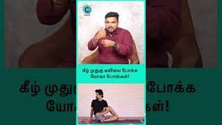 What is the best yoga for back pain  Dr CM Sathish kumar shorts shortvideo [upl. by Ragse]