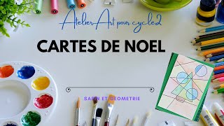 🎄 DIY Carte de Noël  Créez un Sapin Géométrique aux Crayons de Couleur [upl. by Rombert]