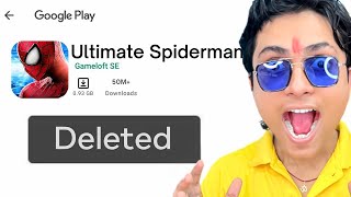 I played LOST Playstore SPIDERMAN Games😱 [upl. by Rezzani]