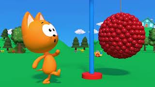 Learn numbers with a balls game  Meow Meow Kote Kitty cartoons for Kids [upl. by Christabel]