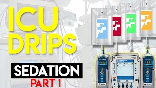 Sedation in ICU Patients Part 1  ICU Drips [upl. by Tnemelc]