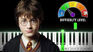 Harry Potter  Hedwigs Theme EASY MEDIUM Piano Tutorial  Sheet Music [upl. by Gregorius]