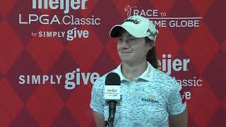 Leona Maguire Saturday Flash Interview 2023 Meijer LPGA Classic [upl. by Ingaberg]