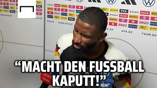 Rüdiger sauer auf den Schiedsrichter 😡  Deutschland 10 Niederlande [upl. by Dnar954]