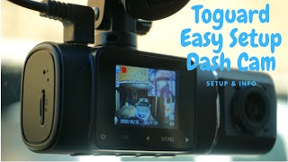 Toguard Easy Install Dash Cam SETUP amp INFO 2x 1080P CAMERAS [upl. by Mcgraw]