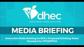 Statewide Media Briefing on EPAs Proposed Drinking Water Standard for PFOSPFOA [upl. by Leachim]