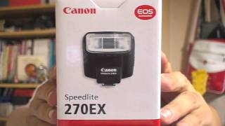 Canon Speedlite 270EX キヤノン 最安スピードライト（ストロボ フラッシュ）270EX [upl. by Aissila]