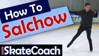 How to do a Salchow An easy guide for learning this ice skating jump iceskating figureskating [upl. by Tansey]