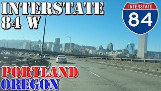 I84 West  Portland  Oregon  4K Highway Drive [upl. by Zeuqcaj981]