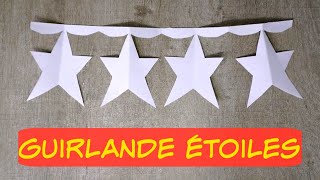 Guirlande ETOILES en Papier [upl. by Bernardina]