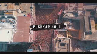 PUSHKAR HOLI  DRONE VIEW  CELEBRATION पुष्कर होली [upl. by Reider963]