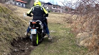 CRAZY TEST OFF ROAD BMW C600 SPORT VIDEO 4K [upl. by Tahp88]