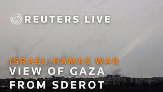 LIVE View from Sderot as Israel prepares ground assault on Gaza [upl. by Trebleda]