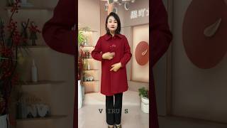 Middleaged and elderly cashmere coat Fashionable womens clothing Highend boutique beautiful ❤️ [upl. by Eninnaej]