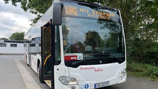 Omnibusbetrieb Duckstein Bus Mitfahrt Linie 222 Vom Klinikum bis Brackstedt [upl. by Inatsed793]