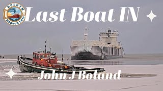 quotLast Boat Inquot John J Boland arrived in Superior 01212024 [upl. by Yanrahs]