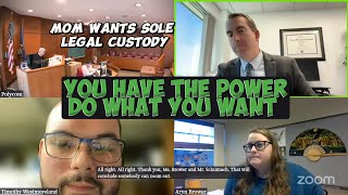 Mom Wants Sole Legal Custody [upl. by Darlene980]