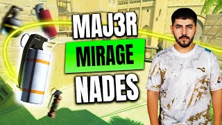 MAJ3R Nades — Mirage vs G2 — CS2 POV IEM RIO 2024 [upl. by Eleinad360]