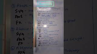 💯Blackbook daily antonyms amp synonyms 👍🙏 [upl. by Kissee]